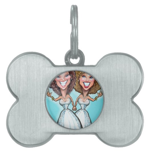 Lesbische Hochzeitstorte Tiermarke (Vorderseite)