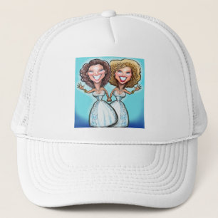 Lesbische Hochzeitstorte Truckerkappe