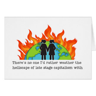 Lesbische Jubiläumsblase Funny Progressive Card