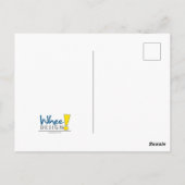 Lesbische Labrys-Flag-Ripped Reveal Postkarte (Rückseite)