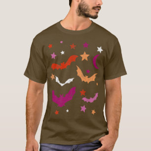 Lesbische LGBTQ Bat Halloween Kostüme Lesbischer P T-Shirt