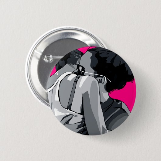 lesbische Liebe Button (Vorne & Hinten)