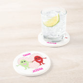 Lesbische Liebe Herzwürfel Maßgeschneiderte Unters Getränkeuntersetzer (Seite)