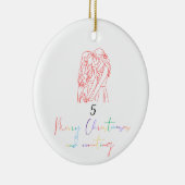 Lesbische Liebe Weihnachtsschmuck (rot) (Rechts)