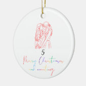 Lesbische Liebe Weihnachtsschmuck (rot) (Links)