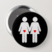 Lesbische Liebhaber - Button (Vorne & Hinten)