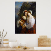 Lesbische Liebhaber der italienischen Renaissance Poster (Küche)