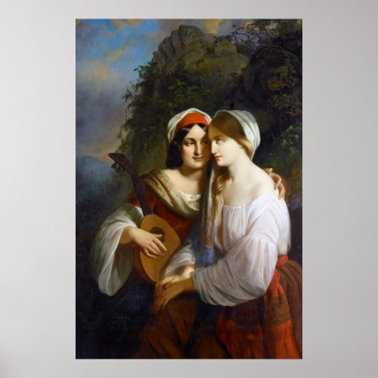 Lesbische Liebhaber der italienischen Renaissance Poster (Vorne)