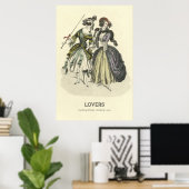 Lesbische Liebhaber des Maskenball Poster (Heimbüro)