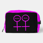 Lesbische Liebhaber individuell anpassbar Waschbeutel (Rückseite)