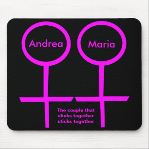 Lesbische Liebhaber individuell gestaltbare Mousep Mousepad