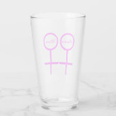 Lesbische Liebhaber Personalisiert Glas (Rückseite)