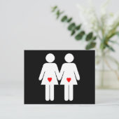 Lesbische Liebhaber - Postkarte (Stehend Vorderseite)