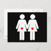 Lesbische Liebhaber - Postkarte (Vorne/Hinten)