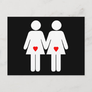 Lesbische Liebhaber - Postkarte