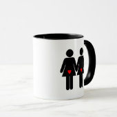 Lesbische Liebhaber Tasse (VorderseiteRechts)