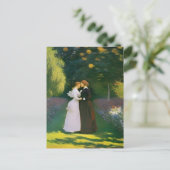 Lesbische Liebhaber von Monet Postkarte (Stehend Vorderseite)
