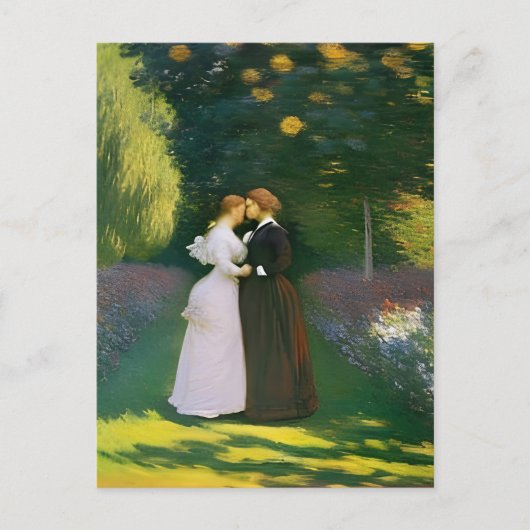 Lesbische Liebhaber von Monet Postkarte (Vorderseite)