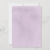 Lesbische Lila Vintage Wedding Einladung (Rückseite)