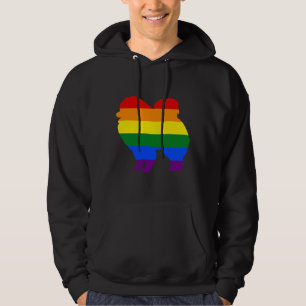 Lesbische Mama Spitz Rainbow Lgbt Flag 122 Hoodie