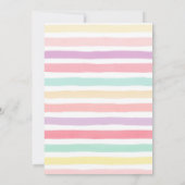 Lesbische Paare Dusche einladen, LGBTQ Regenbogenk Einladung (Rückseite)