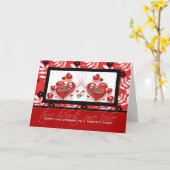 Lesbische Paare-Jubiläum - ALTES DESIGN Karte (Gelbe Blume)