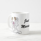 Lesbische Paare Kaffeetasse (Vorderseite Links)