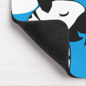 Lesbische Papageienpaare mit Regenbogen Mousepad (Ecke)