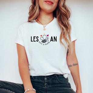 Lesbische Pride Bee Niedlich T-Shirt