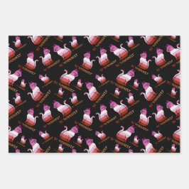 Lesbische Pride Cat - Seien Sie sich selbst Geschenkpapier Set