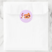 Lesbische Pride Cat Stickers (Tasche)