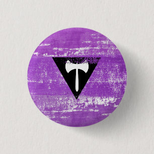 Lesbische Pride-Farbe (Labrys) Button