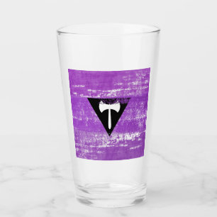 Lesbische Pride-Farbe (Labrys) Glas