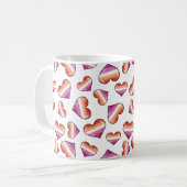 Lesbische Pride Flag Hörer Kaffee Tasse (Vorderseite Links)