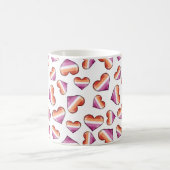 Lesbische Pride Flag Hörer Kaffee Tasse (Mittel)