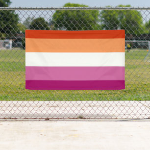 Lesbische Pride-Flagge (5 Streifen) Banner