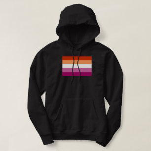 Lesbische Pride-Flagge (5 Streifen) Hoodie