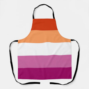 Lesbische Pride-Flagge (5 Streifen) Schürze