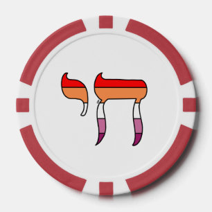 Lesbische Pride-Flagge Chai Pokerchips