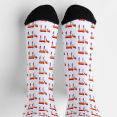 Lesbische Pride-Flagge Chai Socken (Oben)