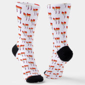 Lesbische Pride-Flagge Chai Socken (Gewinkelt)