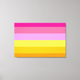 Lesbische Pride-Flagge (Dämmerung) Leinwanddruck
