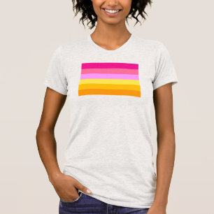 Lesbische Pride-Flagge (Dämmerung) T-Shirt