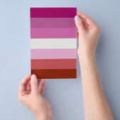 Lesbische Pride-Flagge Flyer (Handgriff)