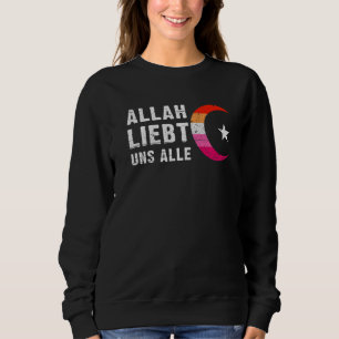 Lesbische Pride-Flagge Hilal Halbmond Islam 1 Sweatshirt