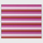 Lesbische Pride-Flagge horizontal Geschenkpapier (Flach)