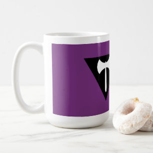 Lesbische Pride-Flagge Lila Axt Kaffeetasse