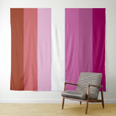 Lesbische Pride-Flagge vertikal Wandteppich (Beispiel (Horizontal))