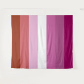 Lesbische Pride-Flagge vertikal Wandteppich (Vorderseite (Horizontal))