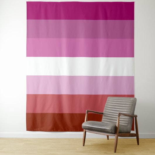 Lesbische Pride-Flagge vertikal Wandteppich (Beispiel)